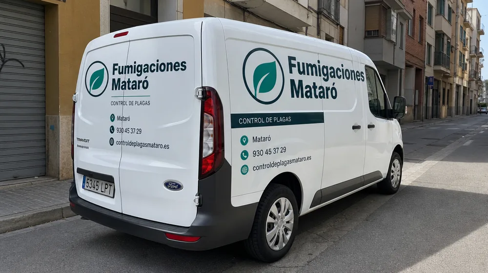 Furgoneta del equipo de Fumigaciones Mataró lista para una intervención en Mataró