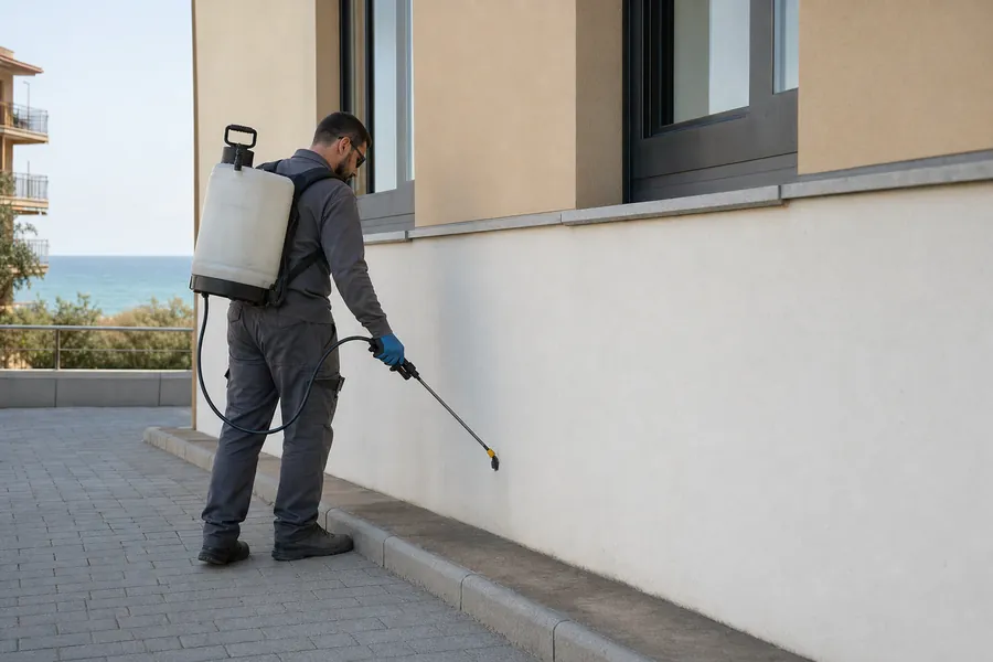 Tratamiento perimetral del edificio — control de plagas en Mataró